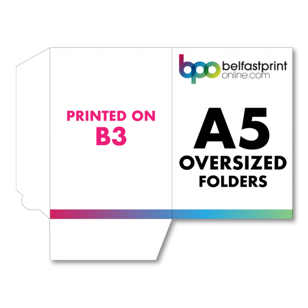 Belfast Print Online A5 Oversized Presentation Folders B3 Litho