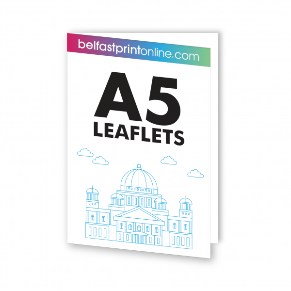 Belfast Print Online - A5 Folded Leaflets Litho (Half Fold)