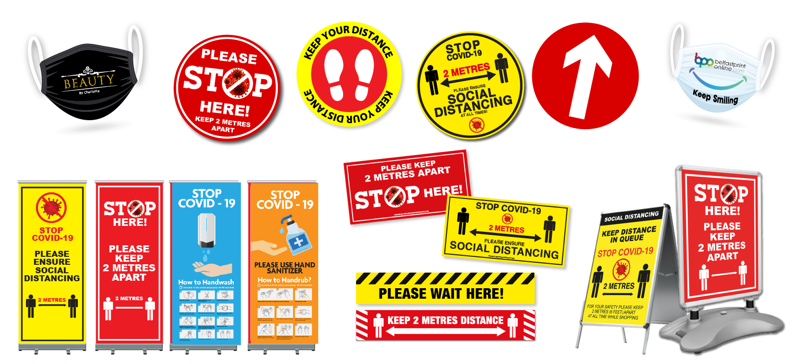 Coronavirus Safety Products Northern Ireland - Belfast Print Online