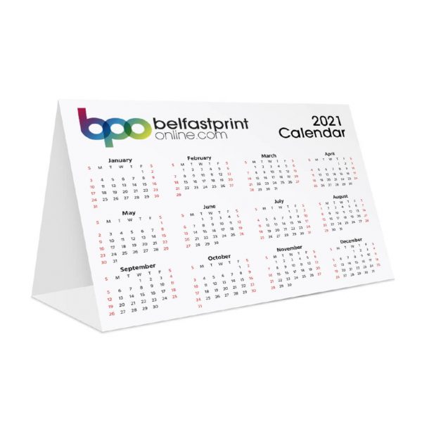 Custom Printed Folded Desk Calendars - Belfast Print Online