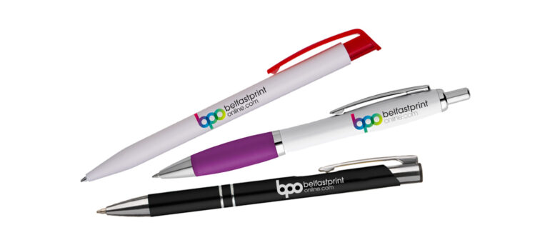 Promotional Pens | Budget pens | Standard pens | Deluxe Engraved pens | Belfast Print Online