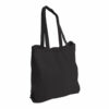Printed Cotton Tote Bag with Long Handles Black - Belfast Print Online