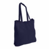 Printed Cotton Tote Bag with Long Handles Navy - Belfast Print Online
