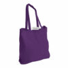 Printed Cotton Tote Bag with Long Handles Purple - Belfast Print Online