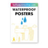 Waterproof Posters in A2, A1 or A0 sizes | Belfast Print Online
