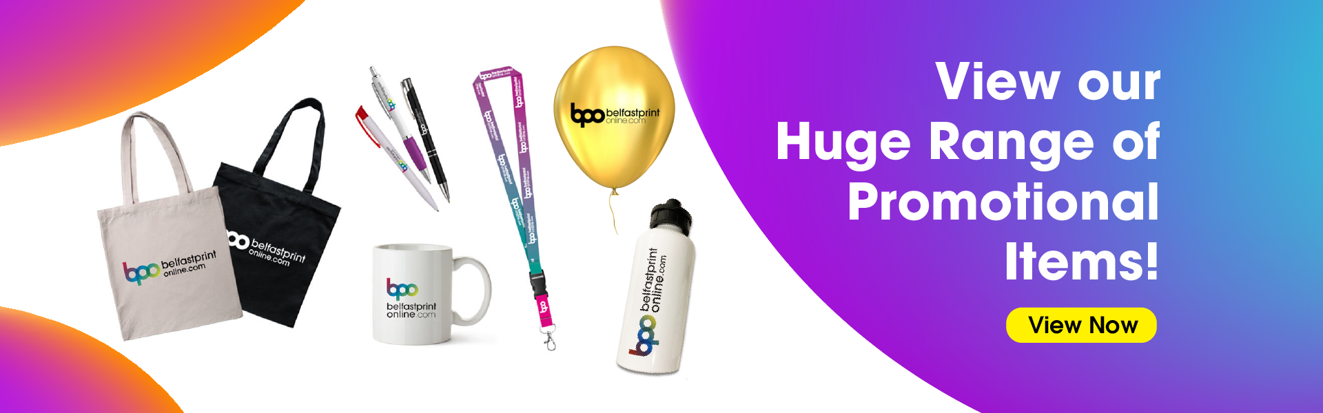 View our Huge Range of Promotional Items at Belfast Print Online